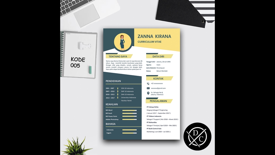 Portfolio & Resume - Desain CV/Resume Menarik Portofolio Professional ( 1x 24 jam ) - 6