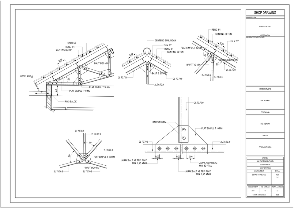 CAD Drawing - CAD Drawing | Jasa Gambar 2D Kerja Arsitektur / Furnitur Ringkas Dan Tepat! - 9