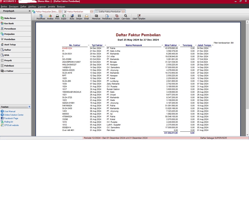 Database - Jasa Pembuatan Database (Accurate 5) Per Cabang - 4