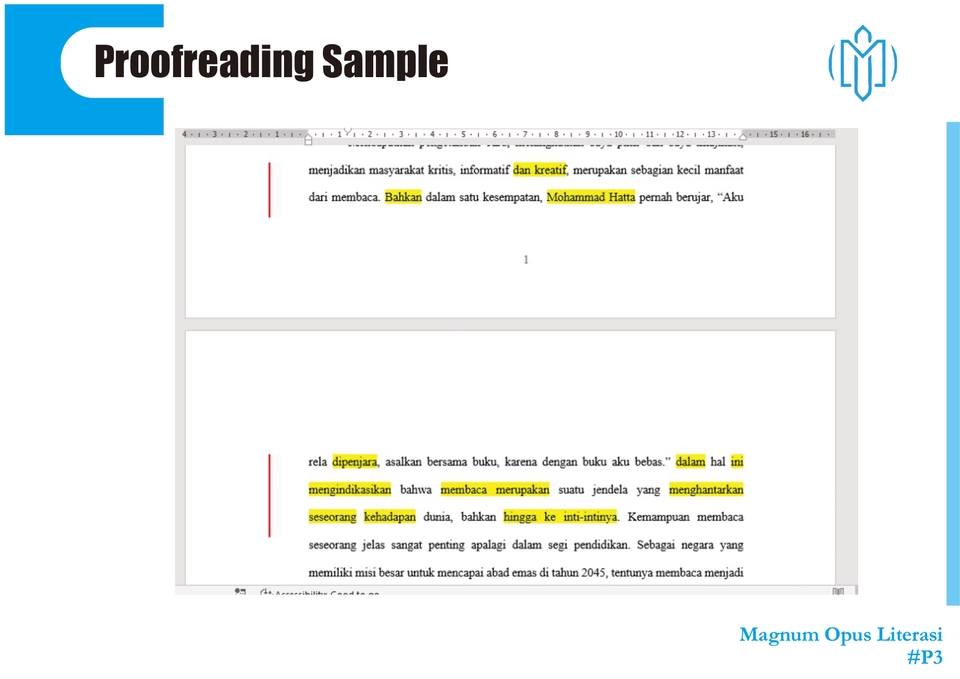Jasa Proofreading Naskah Bahasa Indonesia untuk Menghilangkan Kesalahan dan Meningkatkan Kualitas Tulisan.