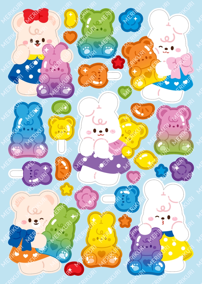 ออกแบบสติ๊กเกอร์ - ออกแบบ Sticker Sheet - 4