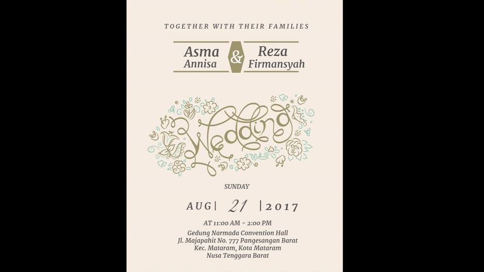 Digital Printing - [TERMURAH] Wedding Invitation for Social Media - - 1