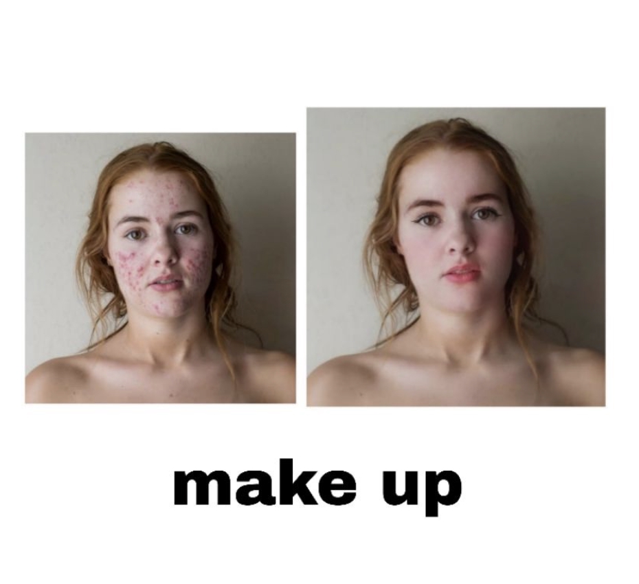 Jasa photoshop edit foto sebelum dan sesudah makeup.