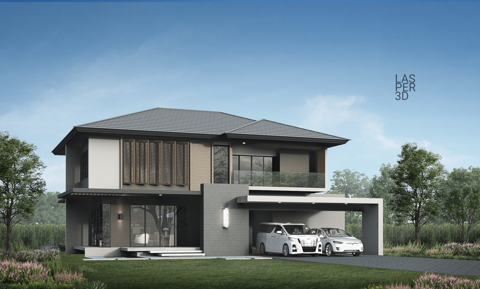 3D Perspective - รับเรนเดอร์ภาพ Presentation 3D Perspective งานภายนอก เพื่องานธุรกิจ - 15