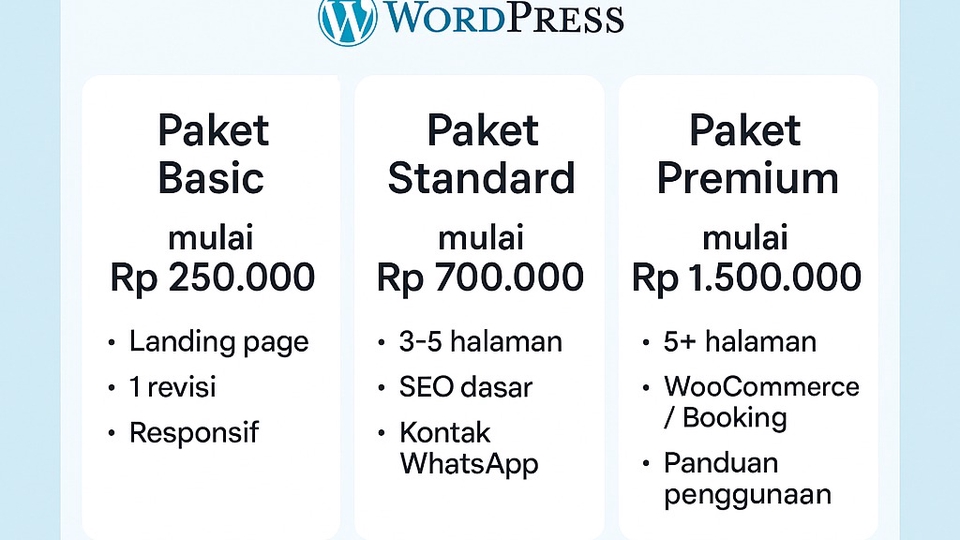 Jasa Lainnya di Web dan Pemrograman - Buat Website Profesional dengan WordPress & Elementor - Cepat & Mobile Friendly