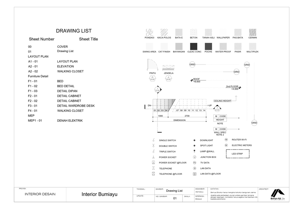 CAD Drawing - Interior dan Furnitur Drafting - 3