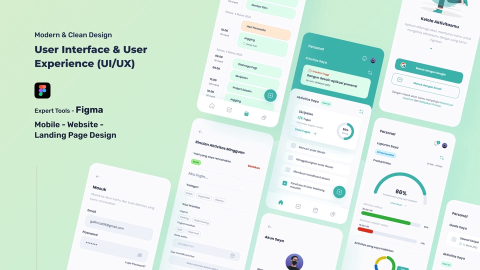 Desain Web - Desain Modern Mobile App & Website Menggunakan Figma - 1