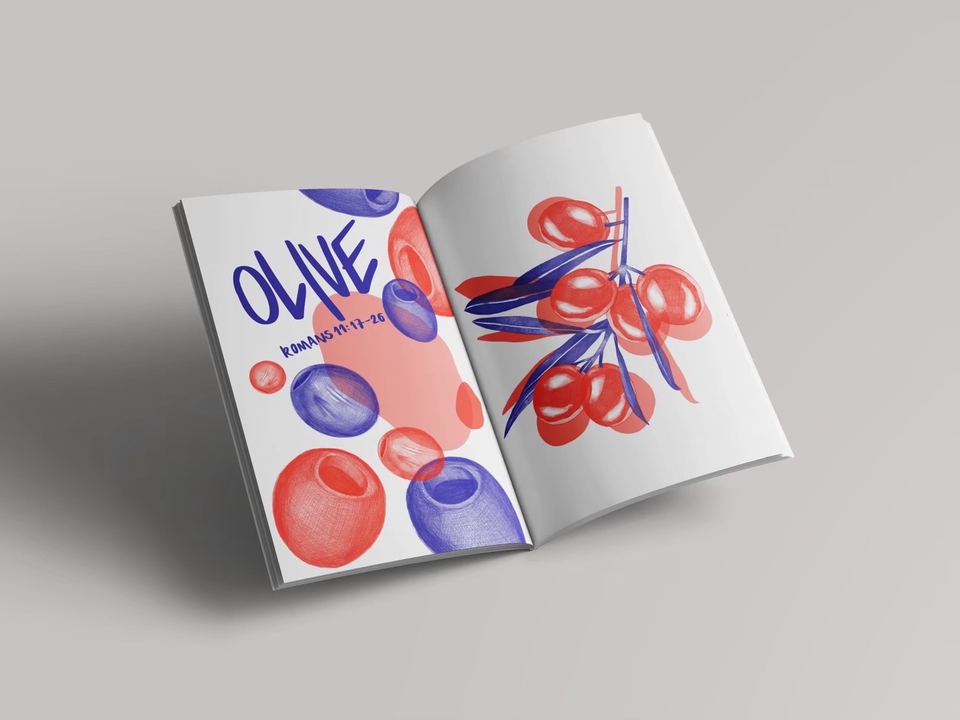รับวาดภาพประกอบ olive วาดภาพประกอบสไตล์ minimal วาดภาพดิจิตอลเพ้นท์