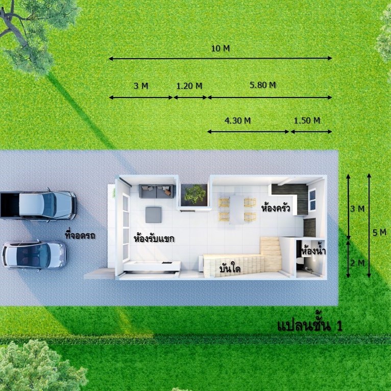 3D Perspective - รับเขียนแบบอาคาร 2D และ 3D และรับถอดแบบประมาณราคาโดยวิศวกรโยธา - 9