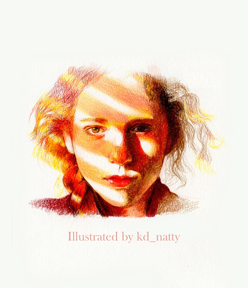 วาดภาพเหมือน Portrait - วาดภาพเหมือน ภาพประกอบ สีไม้ - 3