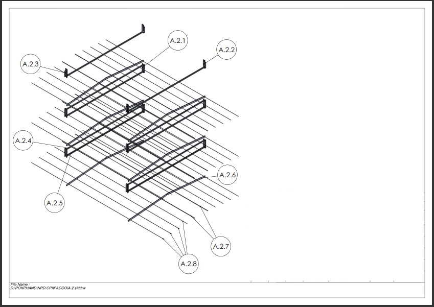 CAD Drawing - 2D/3D MODELING (1 - 4 hari jadi), SIMULASI GERAK (EXPLODE, ASSEMBLING, dsb) - 4