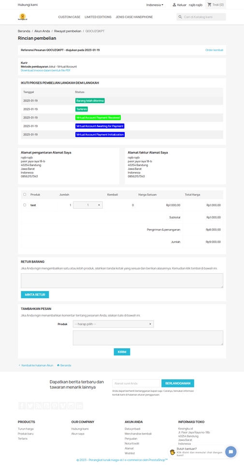Web Development - Pembuatan Website Toko Online (e-commerce) Berbasis Prestashop - 3