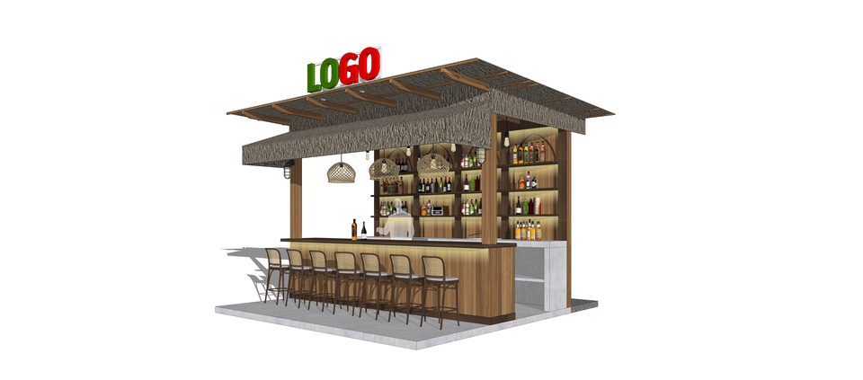 ออกแบบร้านค้า 3d รับเขียนแบบร้าน 3d ราคาถูก perspective