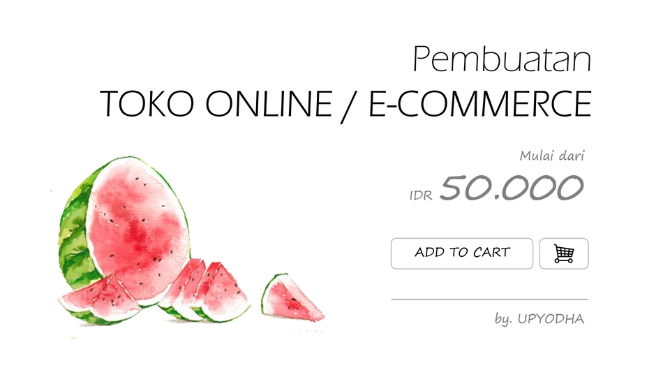 Pembuatan website toko online / e-commerce