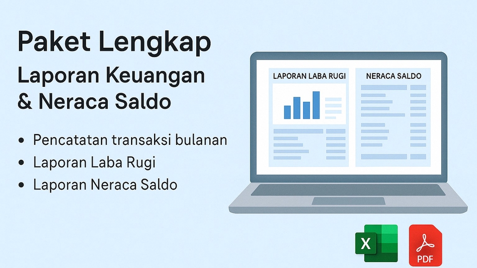 Akuntansi dan Keuangan - Jasa Pembuatan Laporan Keuangan UMKM | Laba Rugi & Neraca Saldo - 1