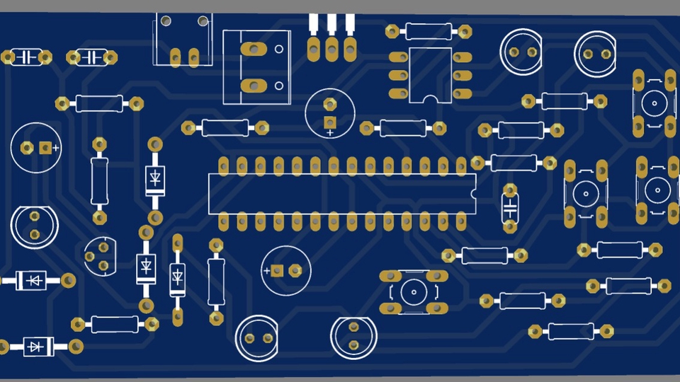 Jasa pembuatan board PCB untuk proyek elektronik dan robot Arduino, termasuk desain layout dan routing PCB.