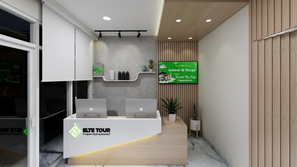 3D & Perspektif - Desain Interior Kantor Murah - 1