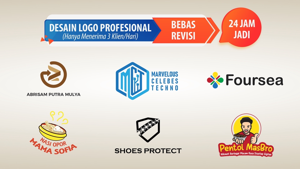 Logo - Desain Logo Profesional | Logo Desain 1 Hari Jadi | Logo UMKM | Logo Minimalist - 1