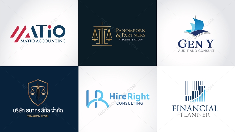 Logo - รับออกแบบโลโก้บริษัท Professional สไตล์ - 17