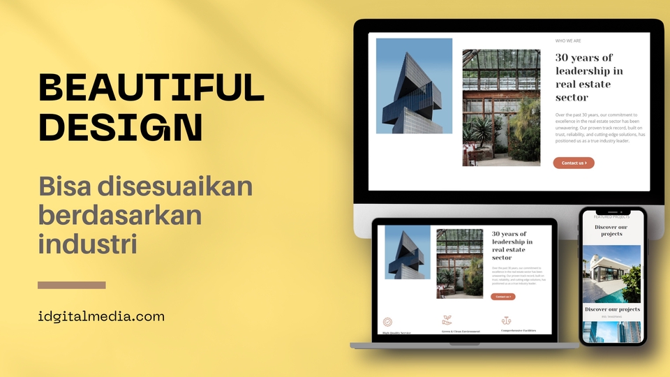 Jasa pembuatan website profesional dengan desain website menarik dan menarik pelanggan.