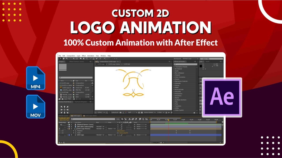 Motion Graphics - Jasa Custom Animasi Logo 2D Profesional dalam 3 hari - 1