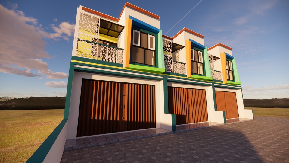 3D & Perspektif - JASA RENDER 3D RUMAH TINGGAL, PERUMAHAN DAN BANGUNAN UMUM - 6