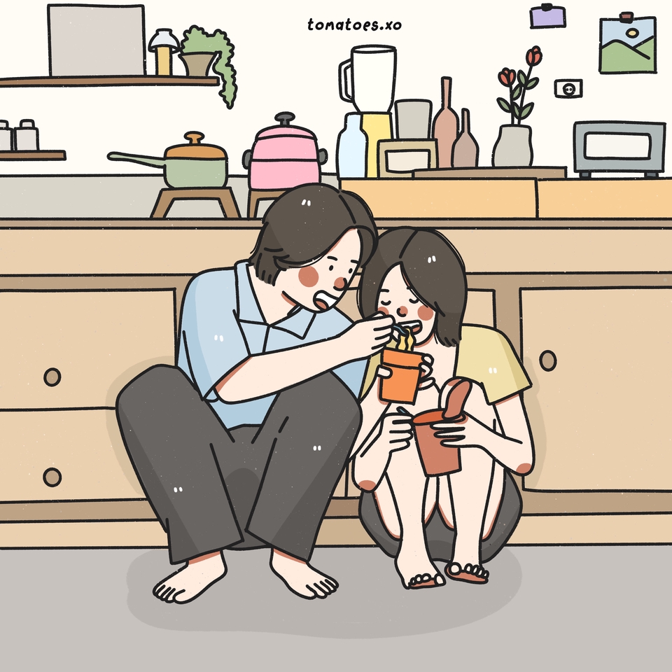 วาดภาพการ์ตูน - รับวาดรูปการ์ตูนมินิมอลจากภาพถ่ายจริง - 9