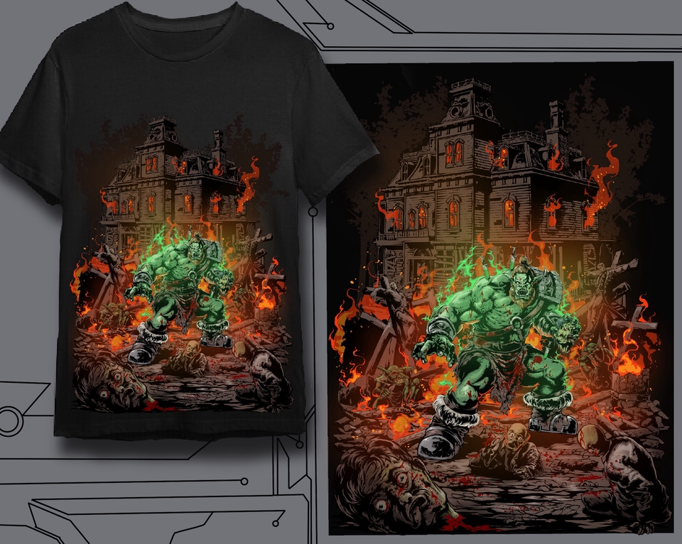 Desain Kaos & Motif - DESAIN KAOS ILUSTRASI ARTWORK DAN FANART ANIME - 2