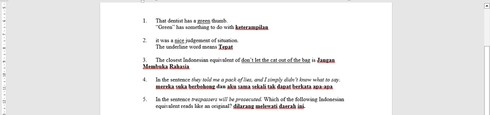 Penerjemahan - Translate Indonesia to English and vice versa in a day - 3