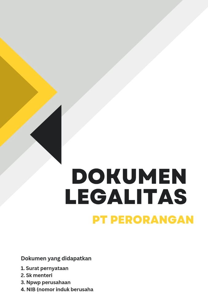 Pendirian Usaha - JASA PENDIRIAN LEGALITAS PT,CV,PT PERORANGAN (BADAN HUKUM) - 5