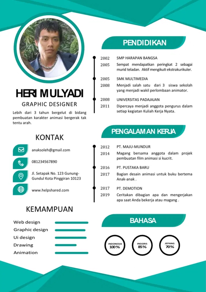 Portfolio & Resume - JASA PEMBUATAN CV / RESUME PROFESIONAL (1 HARI JADI) - 15