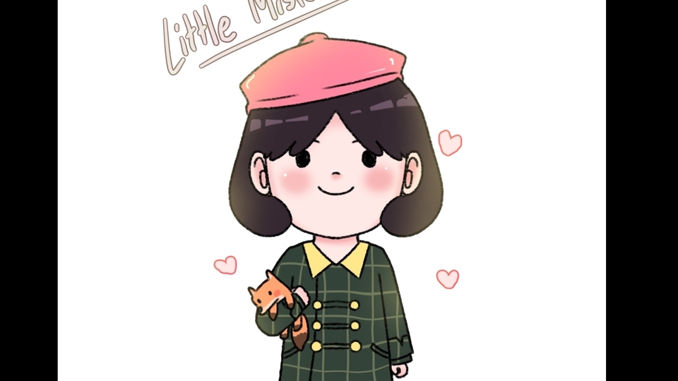 รับวาดรูปการ์ตูนหญิงน่ารัก สไตล์มินิมอล วาดรูปการ์ตูน วาดการ์ตูน