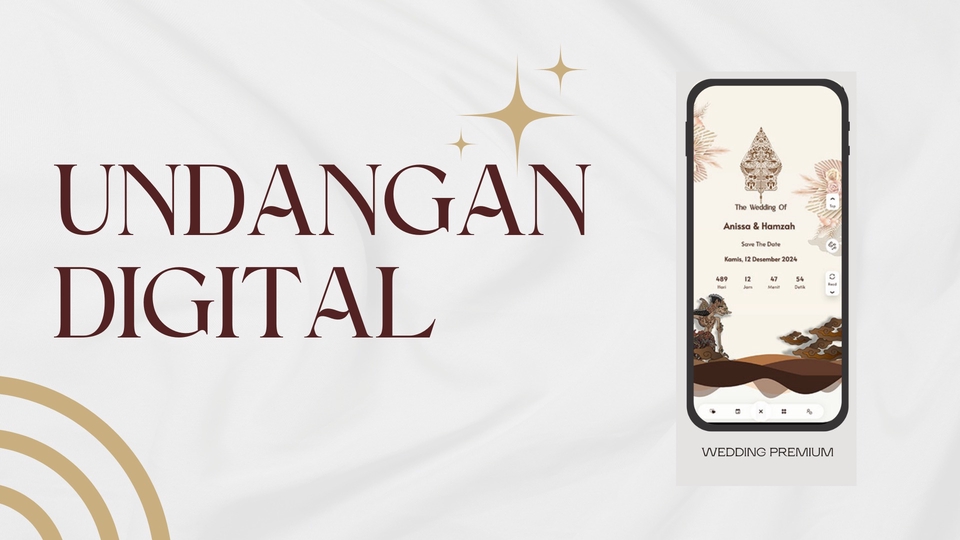 Jasa desain web undangan digital profesional dengan harga murah, desain website wedding premium