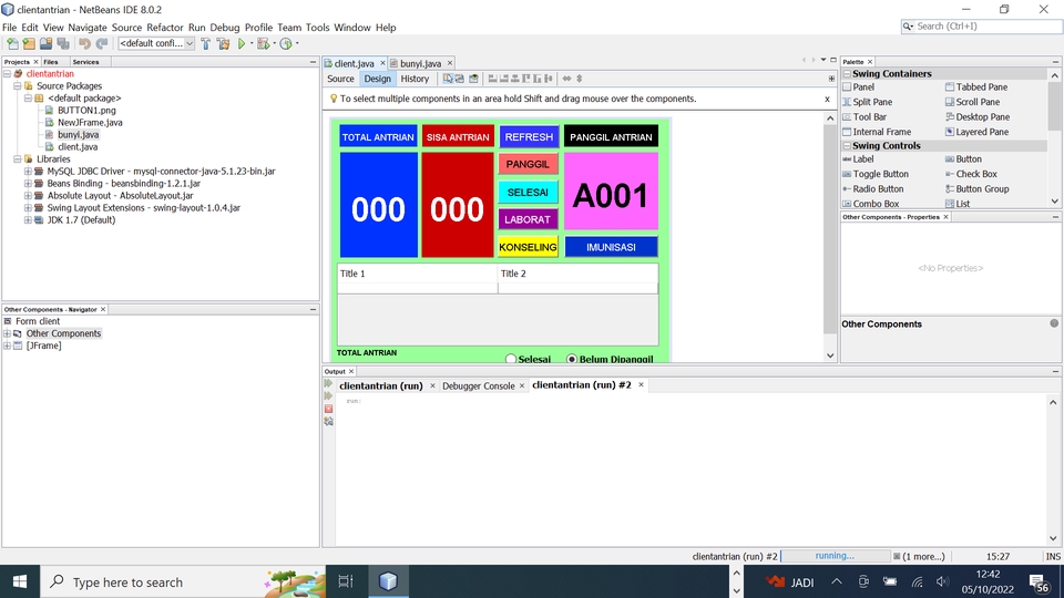 Aplikasi Desktop - Antrian Pasien Rumah Sakit Atau Puskesmas Dll - 9