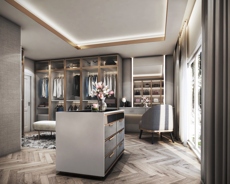 ออกแบบตกแต่งภายในและภายนอก - ออกแบบตกแต่งภายในบ้าน สไตล์ Modern Luxury   - 3
