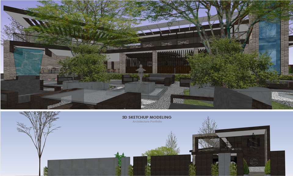 3D & Perspektif - JASA 3D SKETCHUP MODELING | RENDERING V-RAY | VISUALISASI ARSITEKTURAL - 3