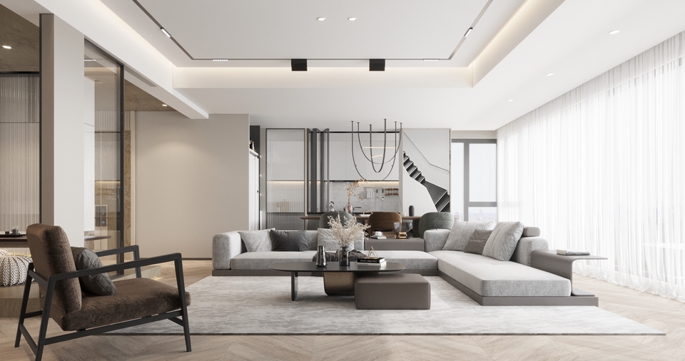 รับทำภาพ 3D Perspective ขึ้นโมเดล 3D งาน Exterior & Interior