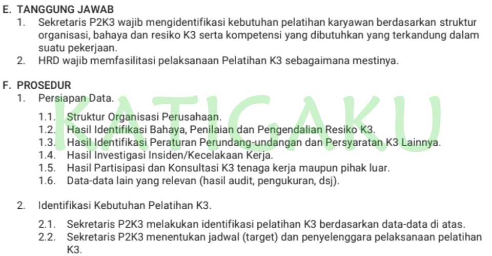 Jasa Lainnya - Keselamatan dan Kesehatan Kerja (K3) - 3