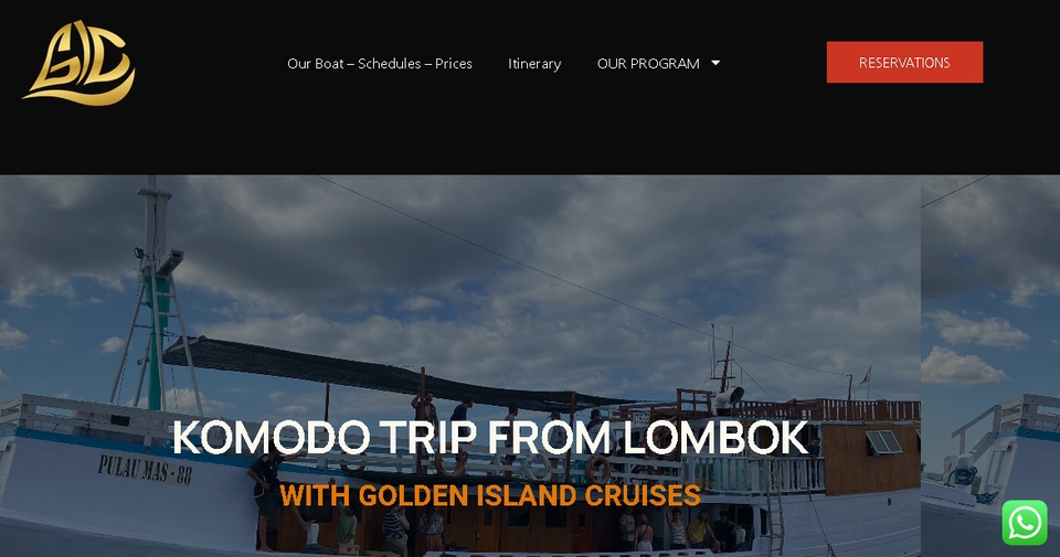 Jasa SEO website Komodo Trip Lombok, Golden Island Cruises. Harga jasa SEO murah berkualitas.