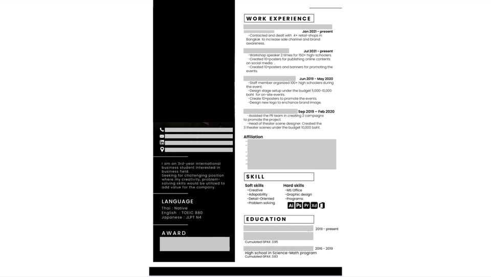 Portfolio & Resume - Resume ไม่เน้นสีสัน เน้นได้งานจริง - 3