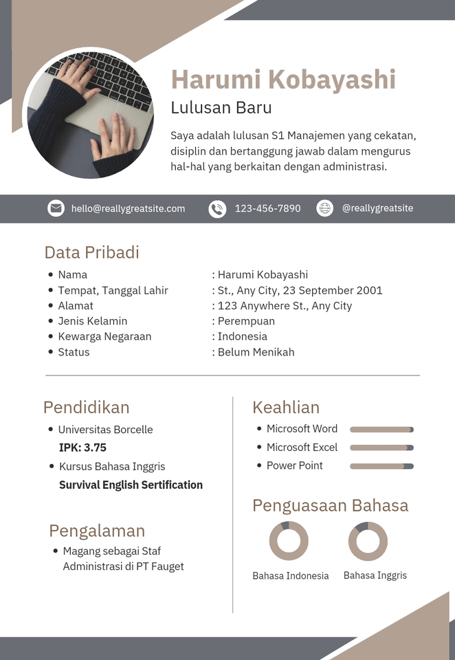 Portfolio & Resume - Jasa CV, Lamaran Kerja, Surat Penting Lainnya  - 2