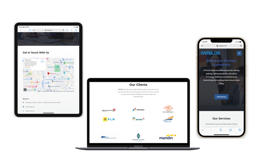 Jasa pembuatan website profesional dan modern untuk perusahaan, dilengkapi dengan fitur lengkap dan harga terjangkau.