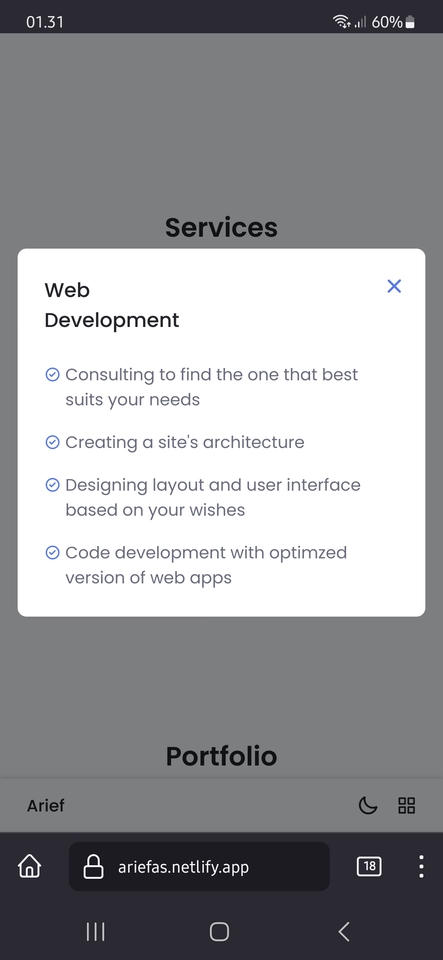Web Development - Portofolio Website - 2