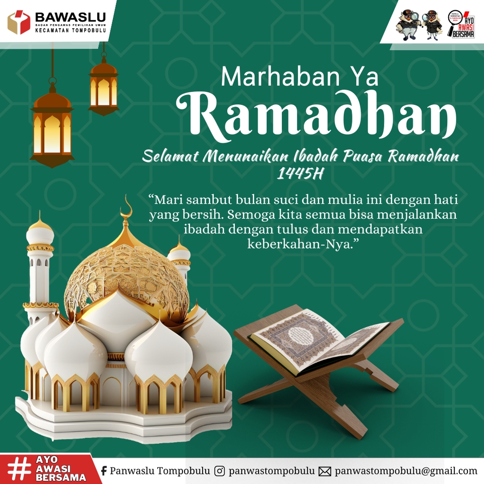 Kartu ucapan selamat ramadhan 1445H desain spanduk kreatif desain poster unik desain undangan pernikahan