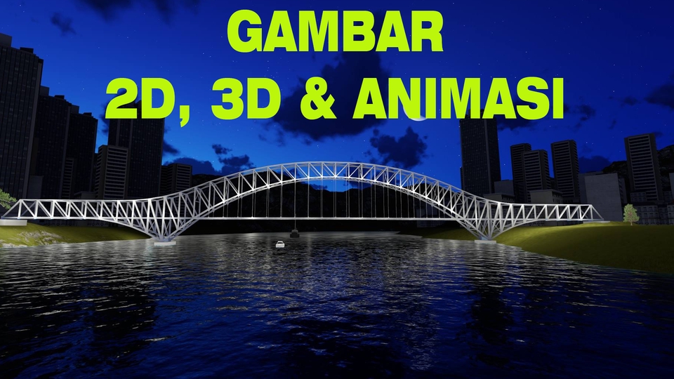 Gambar Rumah & Bangunan Lain 2D, 3D dan Animasi