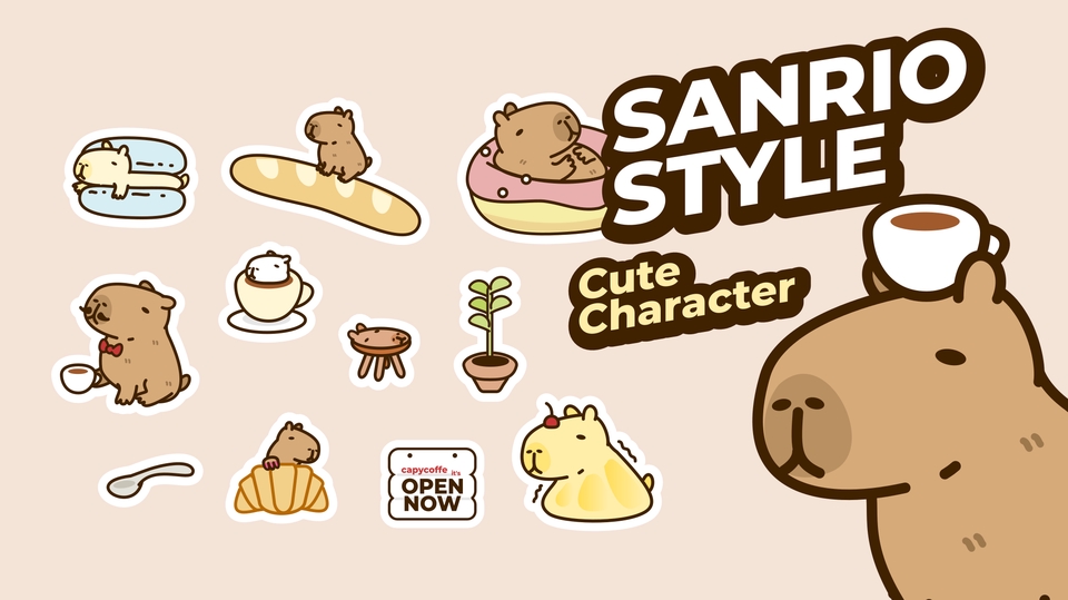 Desain Karakter - Desain Karakter Style Sanrio, Cute dan - 11