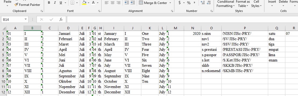 Entry Data Excel dan Pembuatan Formula