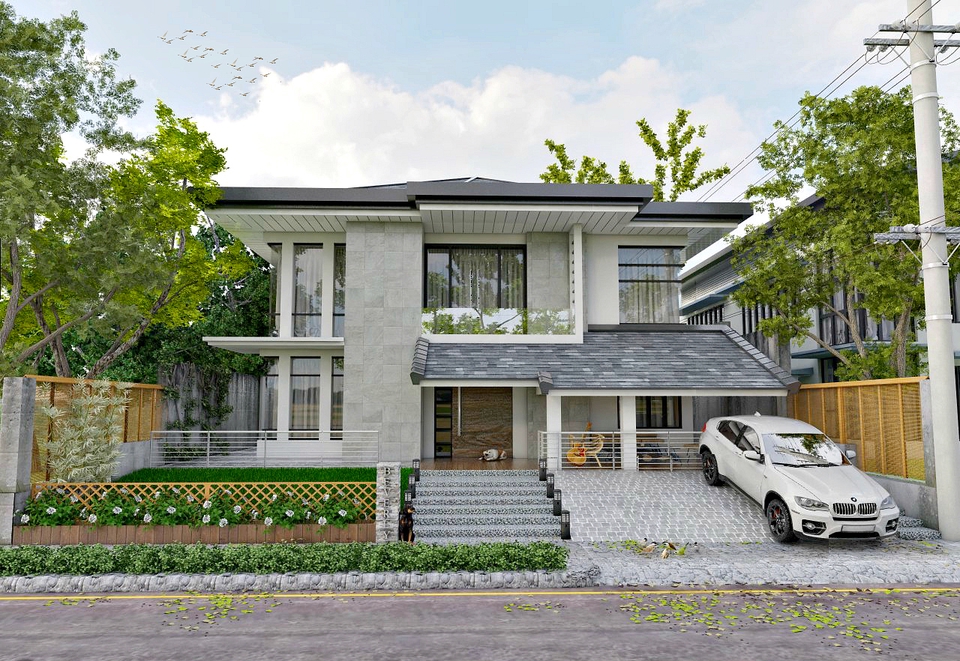 3D Perspective - บริการ-ทำภาพ Architecture Presentaion I 3D Rendering I สถาปัตยกรรม I Exterior & Landscape - 4