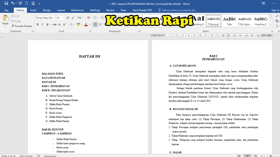 Pengetikan Umum - Jasa Pengetikan Microsoft Word, dan Excel (Rapi, Cepat dan Tepat) - 2