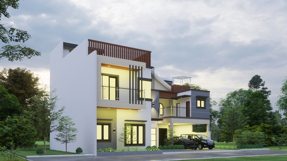 3D & Perspektif - Jasa Desain Rumah Arsitek 3D Rendering Visualisasi  - 27